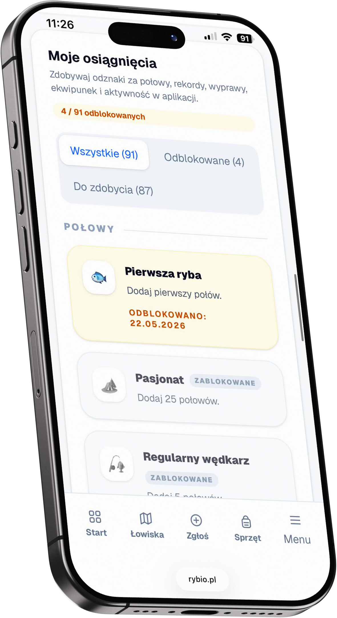 Zapisany połów ryby w dzienniku wędkarskim